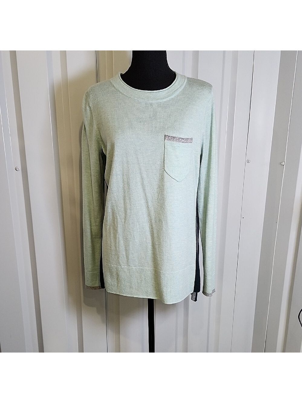 Smartwool Women's Mint Green Shadow Pine Pocket Sweater Size Medium